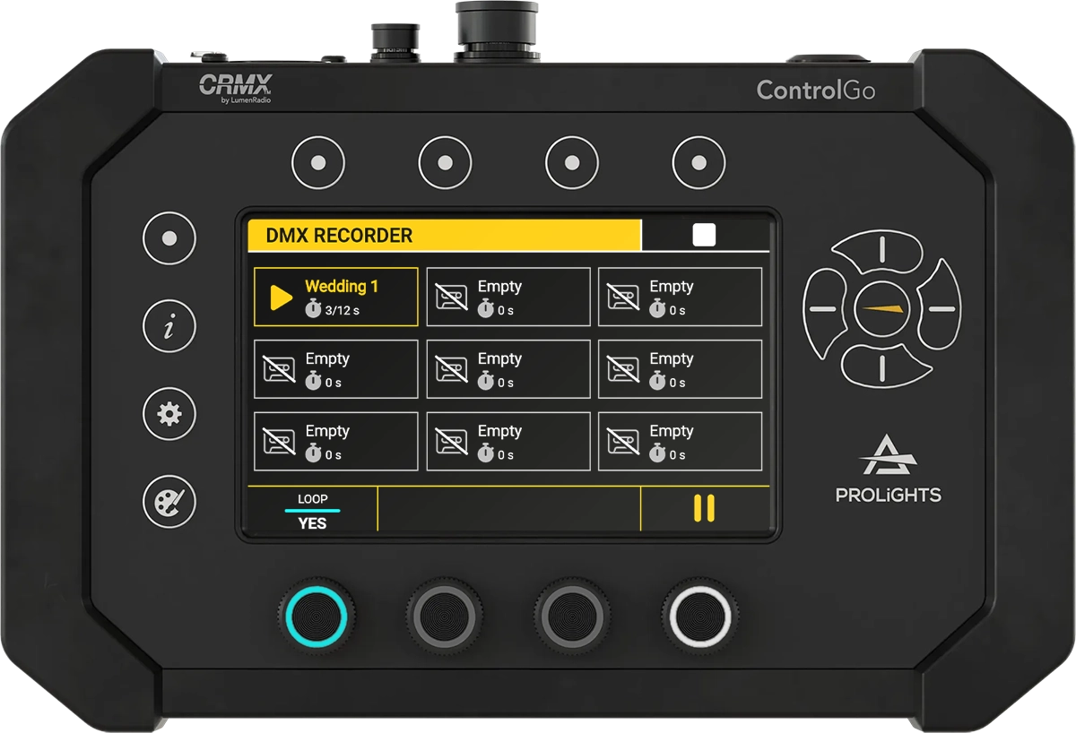 DMXRecorder Screen