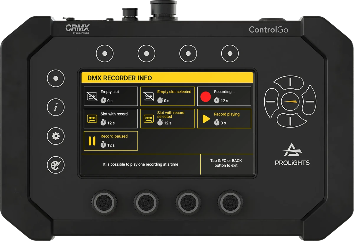 DMXRecorder Screen